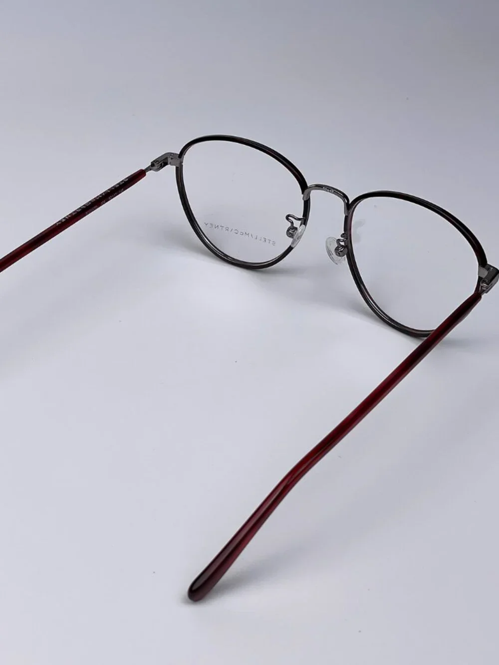 STELLA MCCARTNEY SC0147O 004 RUTHENIUM ROUND EYEGLASSES